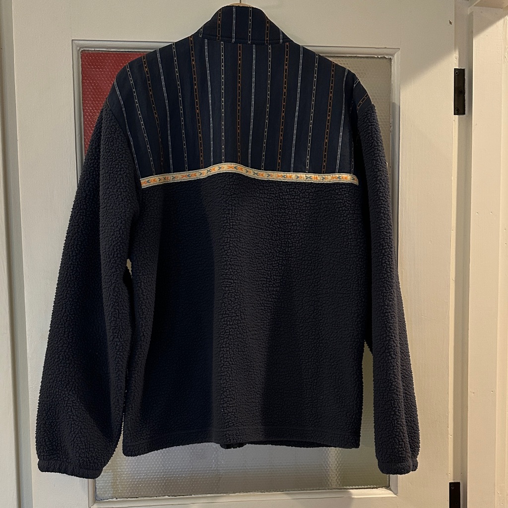 Prana Men's Dark Blue Zip-Up Sweater